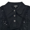 シャネル CHANEL ココマークボタン ノースリーブニットシャツ P63059 ブラック コットン レディース その他トップス