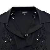 シャネル CHANEL ココマークボタン ノースリーブニットシャツ P63059 ブラック コットン レディース その他トップス
