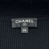 シャネル CHANEL ココマークボタン ノースリーブニットシャツ P63059 ブラック コットン レディース その他トップス