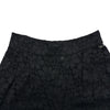 シャネル CHANEL 総レースクロップドワイドパンツ P53064 ブラック コットン レディース パンツ