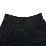 シャネル CHANEL 総レースクロップドワイドパンツ P53064 ブラック コットン レディース パンツ