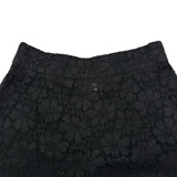 シャネル CHANEL 総レースクロップドワイドパンツ P53064 ブラック コットン レディース パンツ