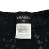 シャネル CHANEL 総レースクロップドワイドパンツ P53064 ブラック コットン レディース パンツ