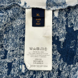 ルイ・ヴィトン LOUIS VUITTON グラフィックモノグラム半袖Tシャツ HPY30W ブルー コットン メンズ 半袖Ｔシャツ