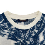 ルイ・ヴィトン LOUIS VUITTON グラフィックモノグラム半袖Tシャツ HPY30W ブルー コットン メンズ 半袖Ｔシャツ