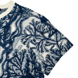 ルイ・ヴィトン LOUIS VUITTON グラフィックモノグラム半袖Tシャツ HPY30W ブルー コットン メンズ 半袖Ｔシャツ