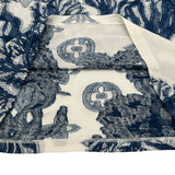 ルイ・ヴィトン LOUIS VUITTON グラフィックモノグラム半袖Tシャツ HPY30W ブルー コットン メンズ 半袖Ｔシャツ