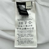 フェンディ FENDI ロゴメッシュ半袖Tシャツ FS7254 ホワイト コットン レディース 半袖Ｔシャツ