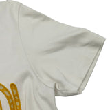 フェンディ FENDI ロゴメッシュ半袖Tシャツ FS7254 ホワイト コットン レディース 半袖Ｔシャツ