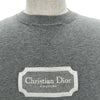 クリスチャン・ディオール Christian Dior ロゴ刺繍半袖Tシャツ 343J696C0554 グレー コットン メンズ 半袖Ｔシャツ