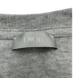 クリスチャン・ディオール Christian Dior ロゴ刺繍半袖Tシャツ 343J696C0554 グレー コットン メンズ 半袖Ｔシャツ