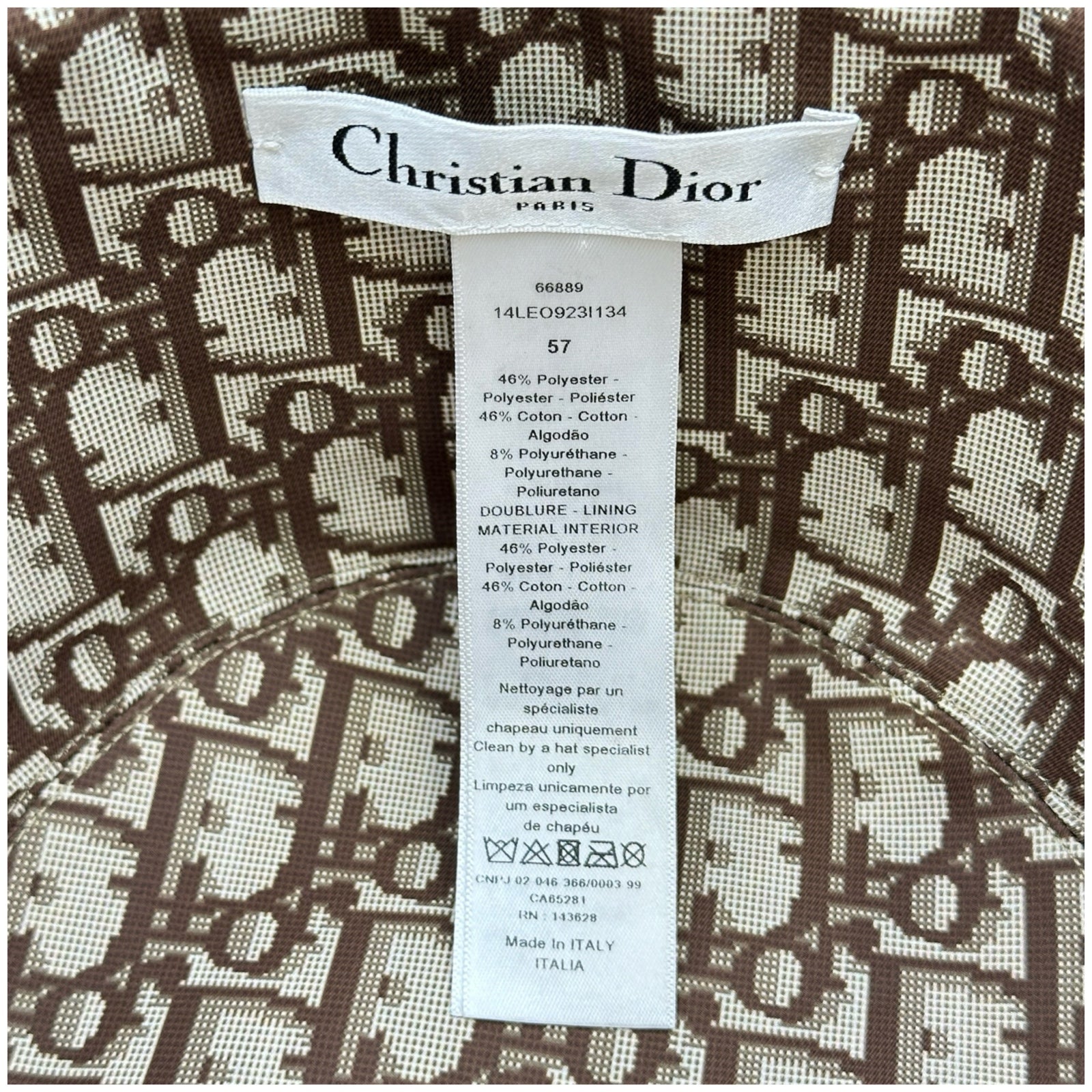 クリスチャン・ディオール Christian Dior MIZZA レオパードバケット