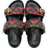 ルイ・ヴィトン LOUIS VUITTON ×村上隆 ボンディアラインチェリーサンダル MA0235 ブラック レザー レディース サンダル