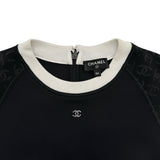 シャネル CHANEL ココマークグラフィックプリント半袖トップス P76414 ブラック ポリアミド レディース その他トップス