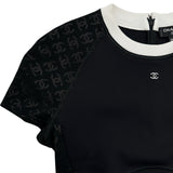 シャネル CHANEL ココマークグラフィックプリント半袖トップス P76414 ブラック ポリアミド レディース その他トップス