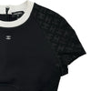シャネル CHANEL ココマークグラフィックプリント半袖トップス P76414 ブラック ポリアミド レディース その他トップス