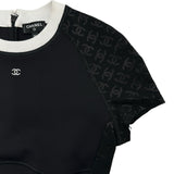 シャネル CHANEL ココマークグラフィックプリント半袖トップス P76414 ブラック ポリアミド レディース その他トップス