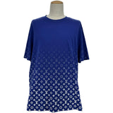 ルイ・ヴィトン LOUIS VUITTON モノグラムグラディエントTシャツ HKY46W パープル コットン メンズ 半袖Ｔシャツ