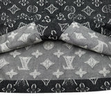 ルイ・ヴィトン LOUIS VUITTON モノグラム総柄デニム半袖シャツ HPS73W ブラック デニム メンズ 半袖シャツ