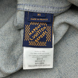 ルイ・ヴィトン LOUIS VUITTON モノグラム総柄デニム半袖シャツ HRS24W ブルー デニム メンズ 半袖シャツ