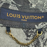 ルイ・ヴィトン LOUIS VUITTON フローラルジャガードロゴ刺繍デニムシャツ HRS25W インディゴ デニム メンズ 半袖シャツ