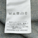 ルイ・ヴィトン LOUIS VUITTON モノグラム総柄デニム半袖シャツ HRS24W ブルー デニム メンズ 半袖シャツ