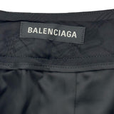 バレンシアガ BALENCIAGA BBモノグラム総柄フレアスカート 746133 ブラック レーヨン レディース スカート