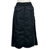 サカイ SACAI ナイロンツイルプリーツ切替スカート SCW-073 ブラック ナイロン レディース スカート
