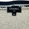 シャネル CHANEL 半袖ラメニットワンピース P60643 アイボリー コットン レディース ワンピース
