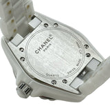 シャネル CHANEL J12 33MM H1628 ホワイト セラミック/ステンレススチール クオーツ レディース 腕時計