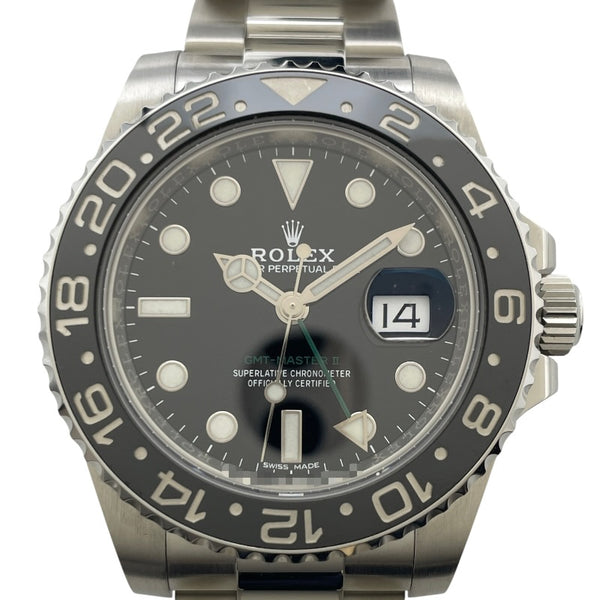ロレックス ROLEX GMTマスターⅡ 116710LN ブラック ステンレス