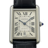 カルティエ Cartier タンクマストXL WSTA0040 シルバー SS×レザー 自動巻き メンズ 腕時計