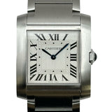 カルティエ Cartier タンク フランセーズ MM WSTA0074 シルバー ステンレススチール クオーツ メンズ 腕時計