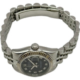 ロレックス ROLEX デイトジャスト26 179174 ブラック ホワイトゴールド/ステンレススチール 自動巻き レディース 腕時計