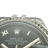 ロレックス ROLEX デイトジャスト26 179174 ブラック ホワイトゴールド/ステンレススチール 自動巻き レディース 腕時計