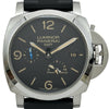 パネライ PANERAI ルミノール1950 3DAYS GMT パワーリザーブ アッチャイオ PAM01321 ブラック ステンレススチール 自動巻き メンズ 腕時計