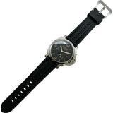 パネライ PANERAI ルミノール1950 3DAYS GMT パワーリザーブ アッチャイオ PAM01321 ブラック ステンレススチール 自動巻き メンズ 腕時計