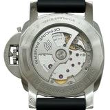 パネライ PANERAI ルミノール1950 3DAYS GMT パワーリザーブ アッチャイオ PAM01321 ブラック ステンレススチール 自動巻き メンズ 腕時計
