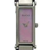 グッチ GUCCI バングルウォッチ 1500L ピンクシェル ステンレススチール クオーツ レディース 腕時計