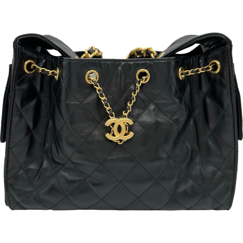 シャネル CHANEL CHANEL25 スモール AS5293 ブラック ゴールド金具