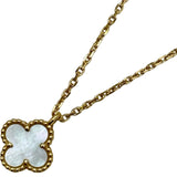 ヴァンクリーフ＆アーペル Van Cleef & Arpels スウィートアルハンブラネックレス ゴールド Au750 マザー オブ パール ジュエリー