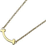 ティファニー TIFFANY＆CO Tスマイルネックレスミニ ゴールド Au750 ジュエリー