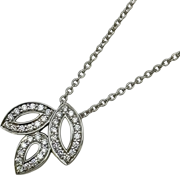 PT950 0.50きらりんスリーストーンペンダントトップ ハリーウィンストン HARRY WINSTON リリークラスターミニダイヤ