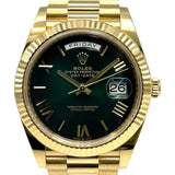 ロレックス ROLEX デイデイト 40 228238 グリーンオンブレ ゴールド 自動巻き メンズ 腕時計
