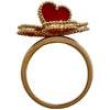 ヴァンクリーフ＆アーペル Van Cleef & Arpels スウィートアルハンブラエフイヤージュリング ピンクゴールド Au750 ガーネット ダイヤモンド ジュエリー