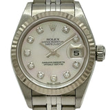 ロレックス ROLEX デイトジャスト 79174G ホワイトシェル ホワイトゴールド/ステンレススチール 自動巻き レディース 腕時計