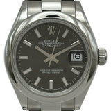 ロレックス ROLEX デイトジャスト28 279160 ブラック ステンレススチール 自動巻き レディース 腕時計