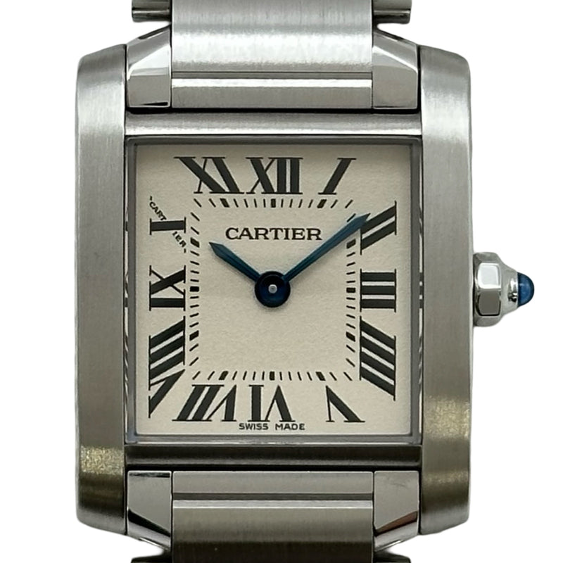 カルティエ Cartier タンク フランセーズ SM W51008Q3 アイボリー