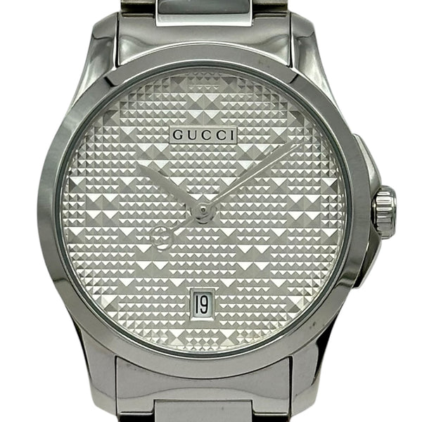 768962/GUCCI 126.5 レディース 腕時計 クォーツ グッチ GUCCI Gタイムレス 126.5 シルバー ステンレススチール