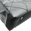 シャネル CHANEL パリビアリッツトートMM A34209 14番台 ブラック シルバー金具 コーティングキャンバス レディース トートバッグ